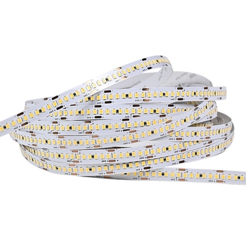 12V/24V samoljepljiva LED traka za ormariće i plafone, unutarnje linearno osvjetljenje, 2835 SMD, 240 LED, 10 m rola, CRI 85, kut snopa 120°