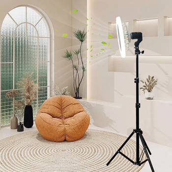 Egyszerű, modern, multifunkcionális állólámpa LED-del, háromféle színhőmérséklet, szemvédő, állítható magasságú, integrált állvánnyal.
