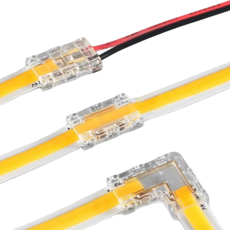 Qimai Συνδετήρας για LED λωρίδες χαμηλής τάσης χωρίς συγκόλληση – Ανταλλακτικό με κεφαλή από κρύσταλλο, γρήγορη σύνδεση, χωρίς σκοτεινά σημεία