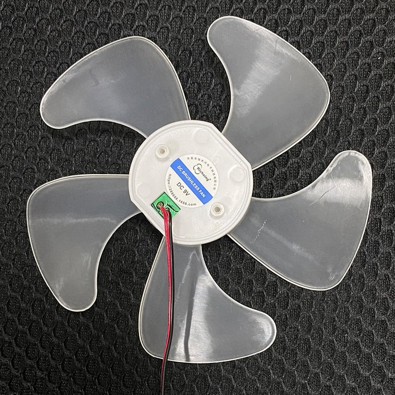12V brushless motoros ventilátor LED világítással, 6 hüvelykes, lítiumakkumulátorral és integrált kör alapú, mini ventilátorokhoz