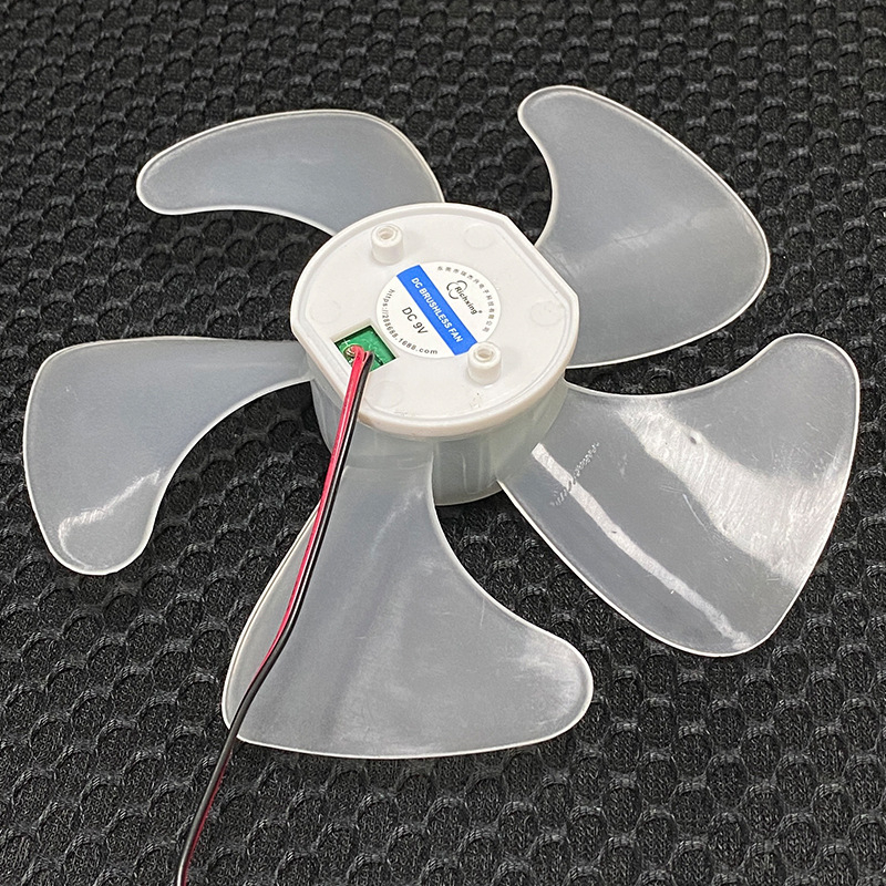 12V brushless motoros ventilátor LED világítással, 6 hüvelykes, lítiumakkumulátorral és integrált kör alapú, mini ventilátorokhoz
