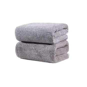 Bochu Hui σετ πετσέτων μπάνιου από φλίς κοραλλί, διπλής όψης, υψηλής απορροφητικότητας, μεγάλες και παχιές, για οικιακή χρήση και παραλία.