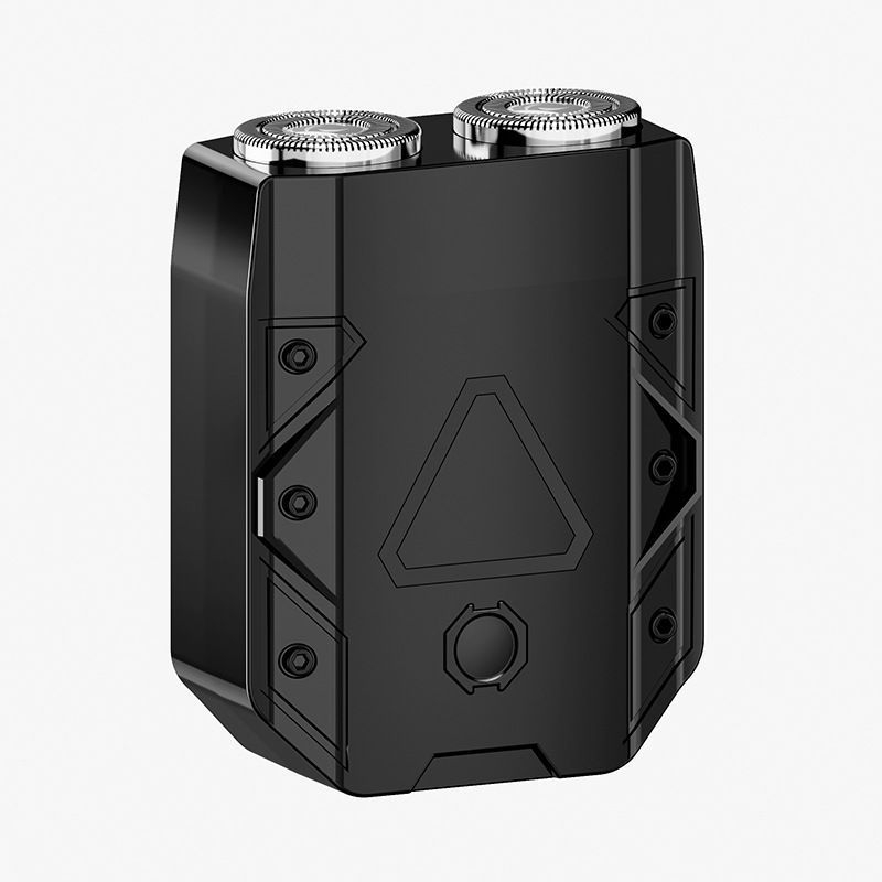 Mecha-stílusú férfi elektromos utazó mini, újratölthető és mosható borotva DS07