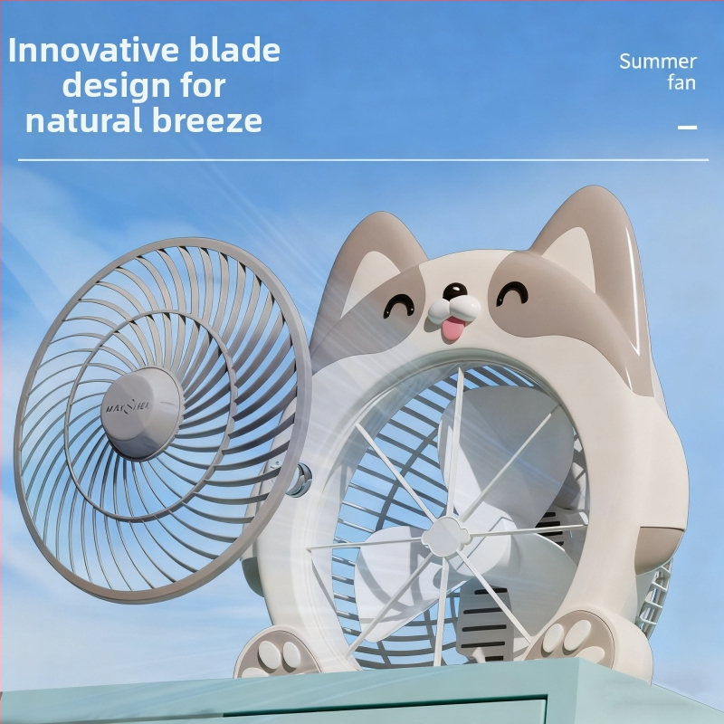 Meishier asztali ventilátor, csendes működés, forgó fej, hordozható, erőteljes és kompakt diákoknak és otthonra
