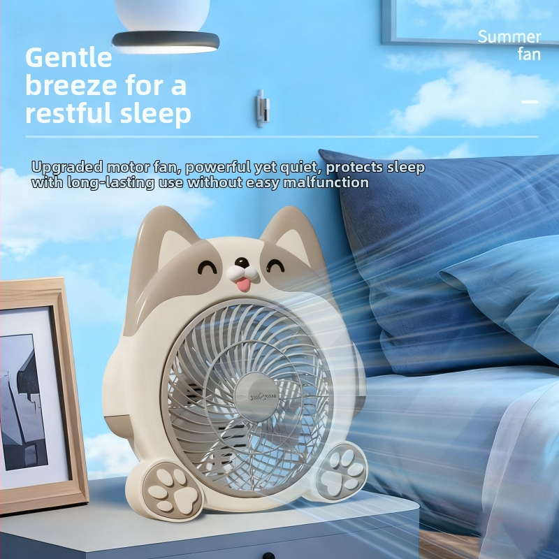 Meishier asztali ventilátor, csendes működés, forgó fej, hordozható, erőteljes és kompakt diákoknak és otthonra