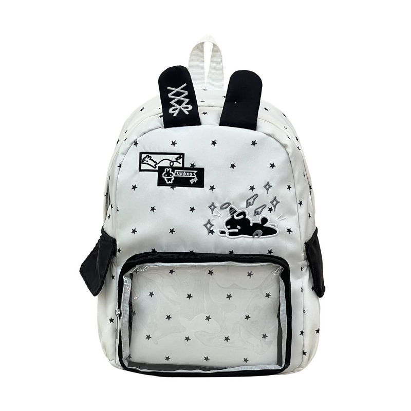 Unisex ruksak s crtićnim zekom, Ita bag sa zvjezdicom, opuštena školska torba