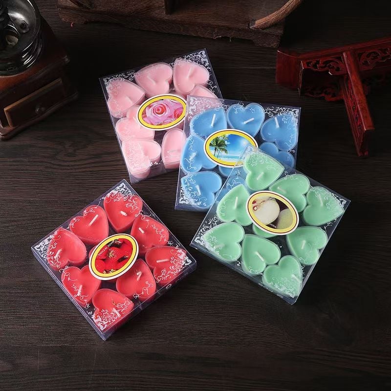Srca u obliku svijeća za romantične večeri, ljubavna priznanja i prosidbe, večere uz svijeće