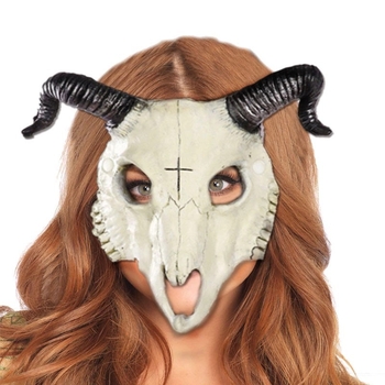 PU pjena maska s rogom ovna za Halloween cosplay, maskiranje, festivale i zabave