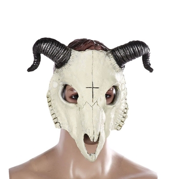 PU pjena maska s rogom ovna za Halloween cosplay, maskiranje, festivale i zabave