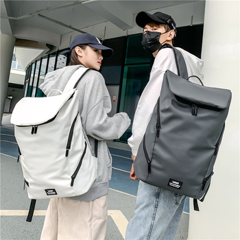 Uniszex utazó hátizsák, 36–55 L, egyszínű, minimalist, 16 hüvelykes laptophoz, utcai stílus