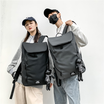 Uniszex utazó hátizsák, 36–55 L, egyszínű, minimalist, 16 hüvelykes laptophoz, utcai stílus