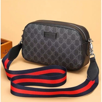 G6188 Muška PU kožna crossbody torba, vodootporna, 8-inčni džep za prijenosno računalo