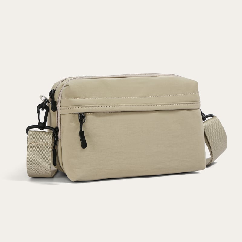 Geantă crossbody din nylon, pătrată, ușoară, pentru utilizare zilnică, unisex