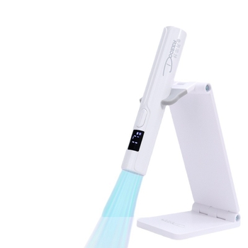 Körömlakk UV/LED lámpa, kézben tartható bár-szerű lámpa gyors száradással, automata érzékelő, mini hordozható állvánnyal