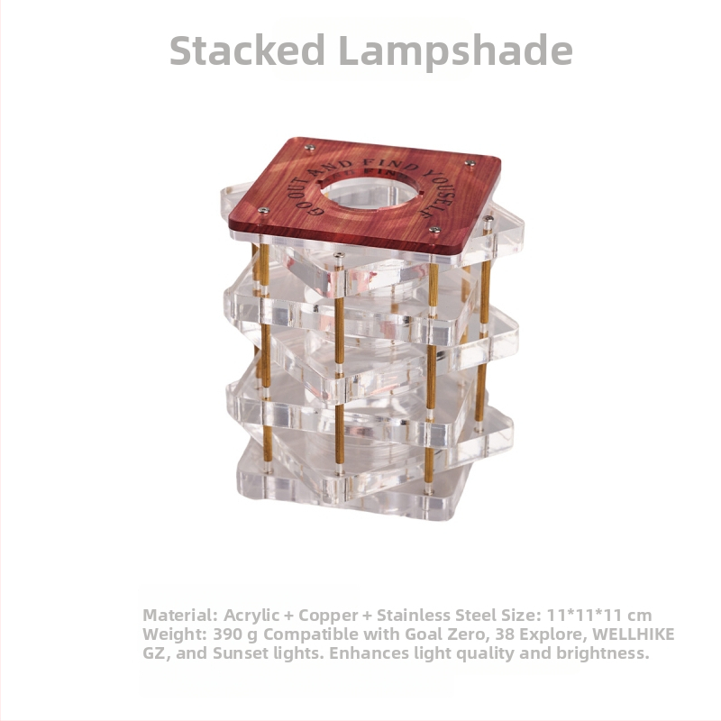 Multifunkčné akrylové tienidlo na lampu pre vonkajšie kempingové lampy Goal Zero alebo 38Explore