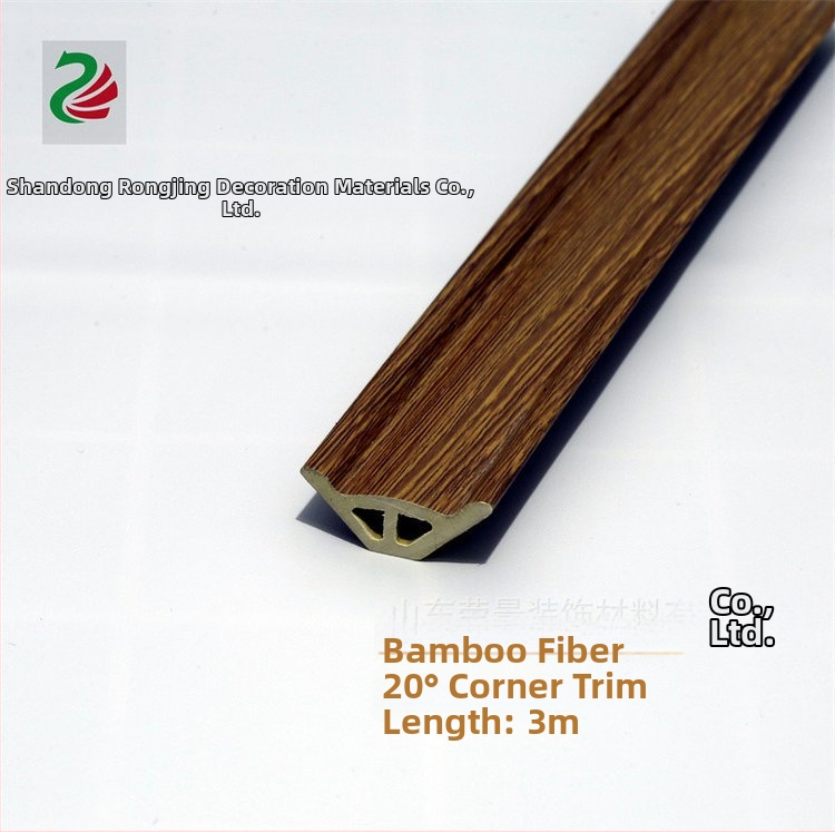 Διακοσμητικό προφίλ εσωτερικής γωνίας 20x20 mm για κορνίζες, ίνα μπαμπού-ξύλου, διακοσμητική λωρίδα