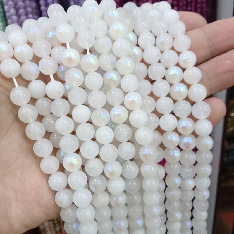 Prirodni labradorit mjesec kamen perle, 8 mm okrugle, za DIY nakit – poluproizvodi