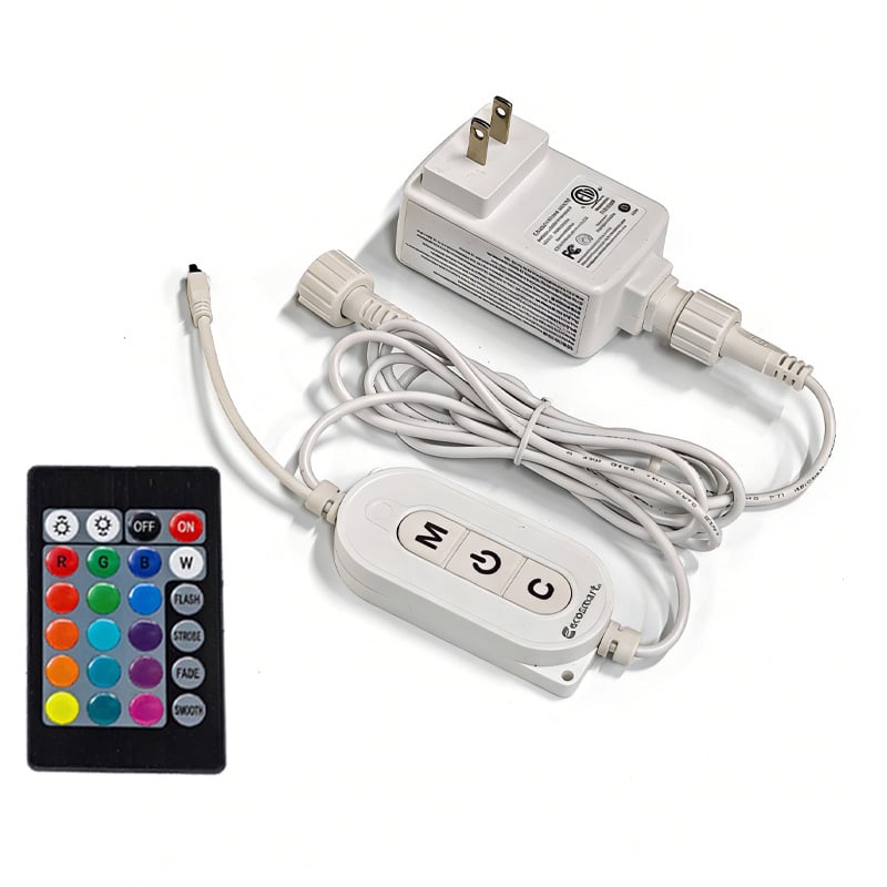 RGB LED кръгла водопроводна тръба осветителна лента с RGB контролер и инфрачервено дистанционно управление