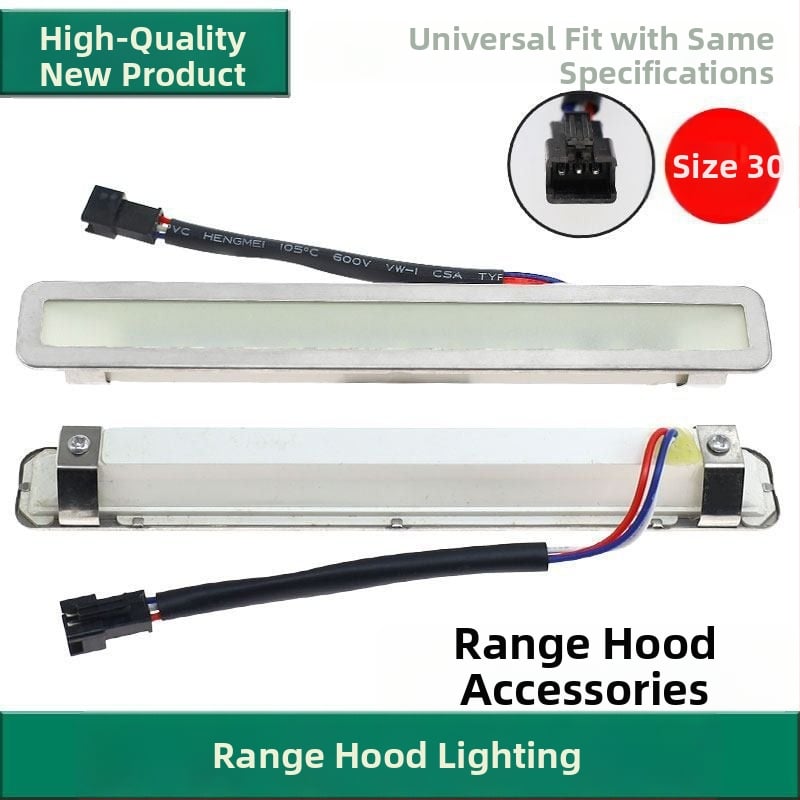 LED világítás páraelszívóhoz, univerzális 12V, téglalap alakú lámpatest és lámpa panel