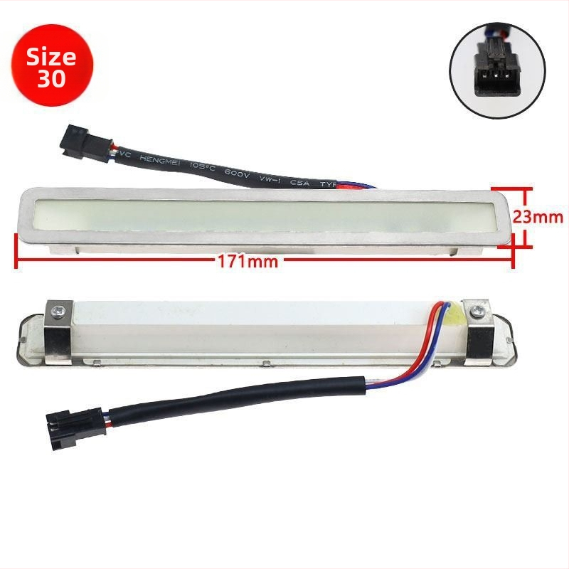 LED világítás páraelszívóhoz, univerzális 12V, téglalap alakú lámpatest és lámpa panel