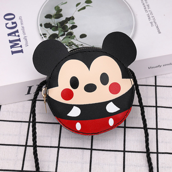PU dječja torba s šarenim dizajnom i karikaturama, unisex crossbody torba, novčanik, školska torba