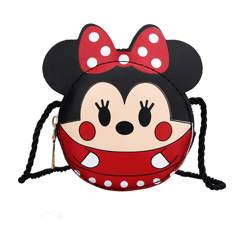 PU dječja torba s šarenim dizajnom i karikaturama, unisex crossbody torba, novčanik, školska torba