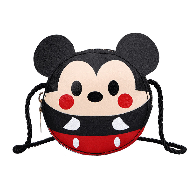 PU dječja torba s šarenim dizajnom i karikaturama, unisex crossbody torba, novčanik, školska torba