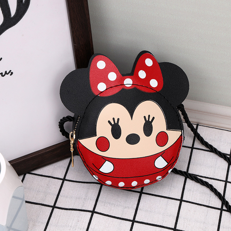 PU dječja torba s šarenim dizajnom i karikaturama, unisex crossbody torba, novčanik, školska torba