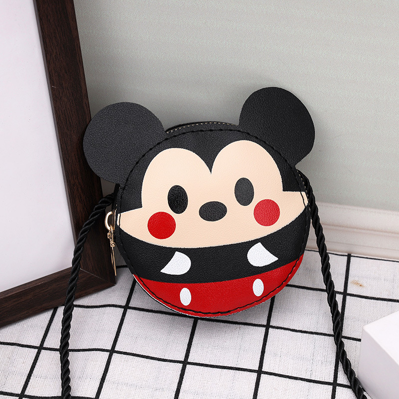 PU dječja torba s šarenim dizajnom i karikaturama, unisex crossbody torba, novčanik, školska torba