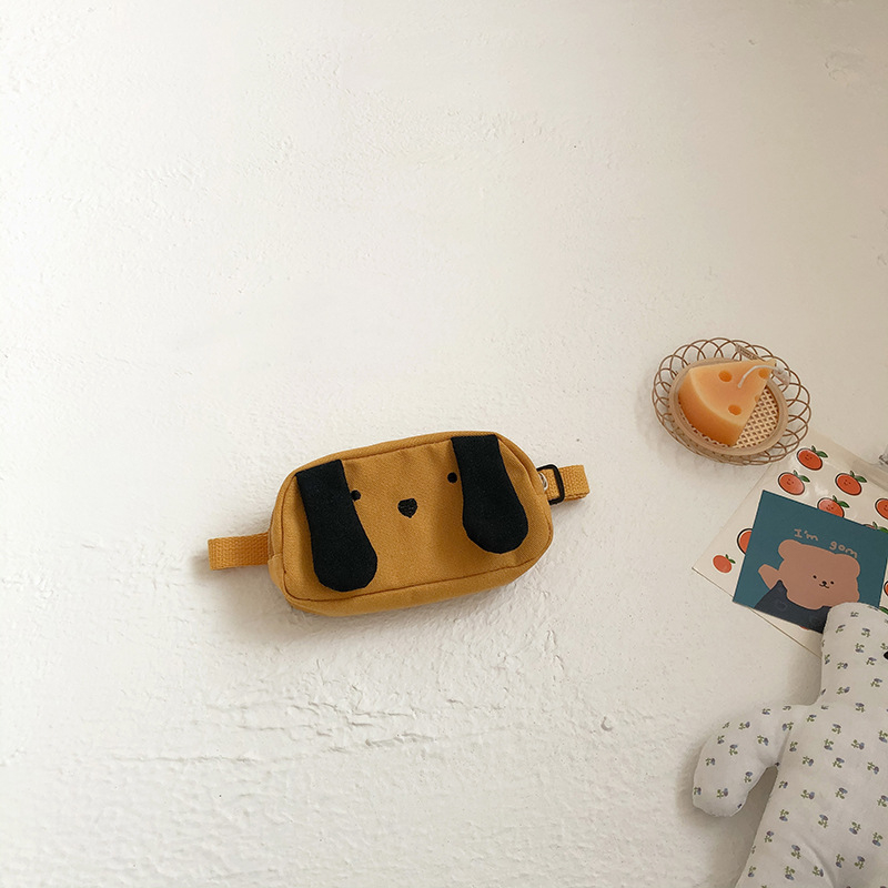 Dječja crossbody torba s printom šteneta, lagana platnena torba za malu djecu, u korejskom stilu, model 2026