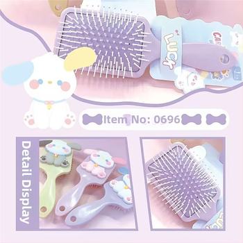 Cream Dog Series χτένα μασάζ styling για μαλλιά μακριά και ίσια, πλαστικό, 20 εκ., γυναίκες