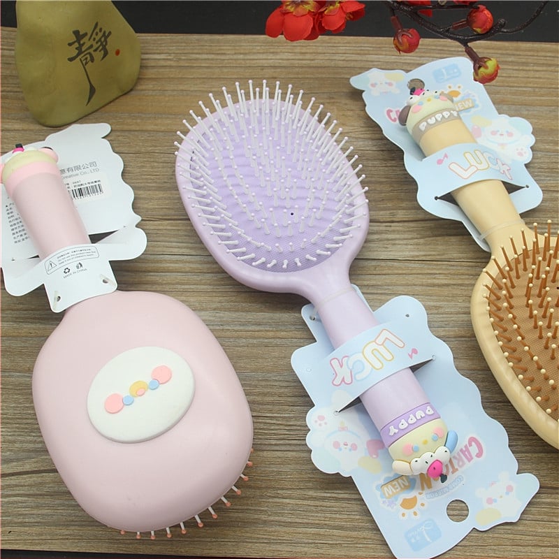 Cream Dog Series χτένα μασάζ styling για μαλλιά μακριά και ίσια, πλαστικό, 20 εκ., γυναίκες