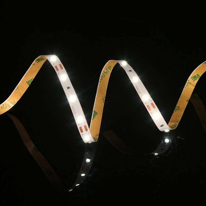 Akkumulátoros LED-szalag, 5V, 2835, 60 LED, hordozható háttér-vészvilágítás, fehér és melegkék fény