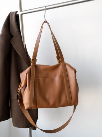 Torba Tote velikog kapaciteta za jesen-zimu, od kože ovce s biljnim tretmanom, niche casual retro torba za rameno za svakodnevnu upotrebu, svestrana i udobna