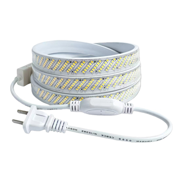 220V vízálló LED-szalag, 320 LED-del, nagy fényerő, öt sornyi diagonális elrendezés, beltéri világítás