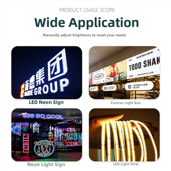 Dimmer LED για χαμηλή τάση 5V/12V/24V, για φωτιστικά κουτιά και γράμματα, αδιάκοπη ρύθμιση φωτεινότητας, ελεγκτής με διακόπτη