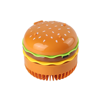 Hamburger formájú USB-töltésű mini kézi ventilátor irodai asztalra