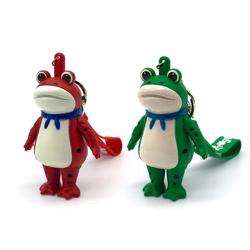 Kulcstartó Béka – aranyos cartoon szilikon figura, függő hátizsákhoz