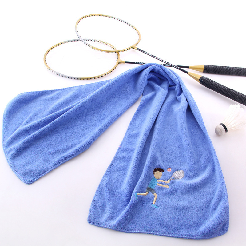 Vezeni mikrofiber sportski ručnik, 30 × 100 cm, brzo suši, upija znoj, za fitness, trčanje i aktivnosti na otvorenom