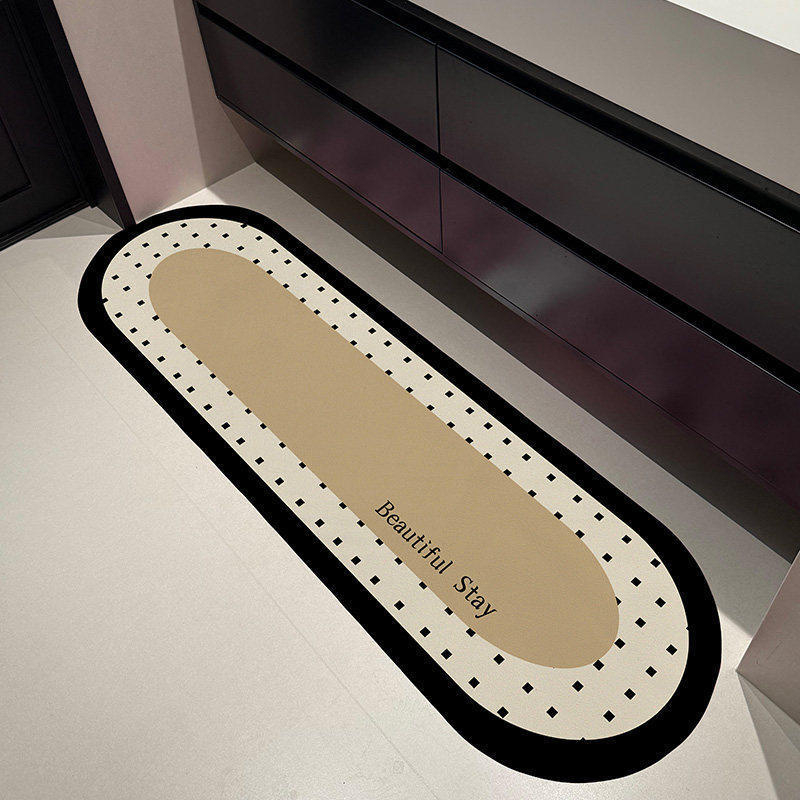 Duga prostirka za kupaonicu od diatomita s motivom crtanog lika, apsorbira, antislip, jednostavna za čišćenje; kuhinjska podloga