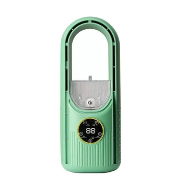 Lapát nélküli asztali ventilátor USB-vel, permetező funkcióval