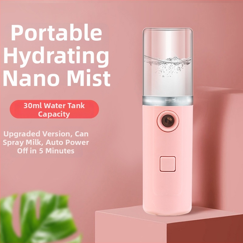 Nano spray hidratáló készülék arcra, hordozható, újratölthető szépségápoló eszköz hideg permettel