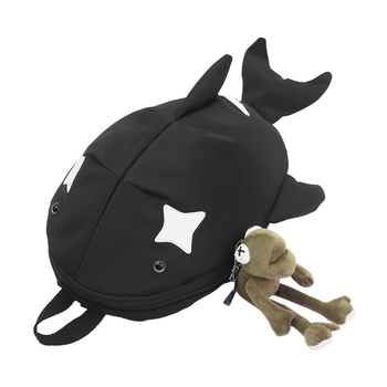 Ruksak s karikaturnim morskim psom u japanskom stilu, unisex, 2025 novi model, sladak i duhovit, velik kapacitet za školu i putovanja, može nositi 14-inčni laptop