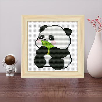Keresztöltés készlet Panda – nemzeti kincs, kézimunka kezdőknek, egyszerű kis darabok