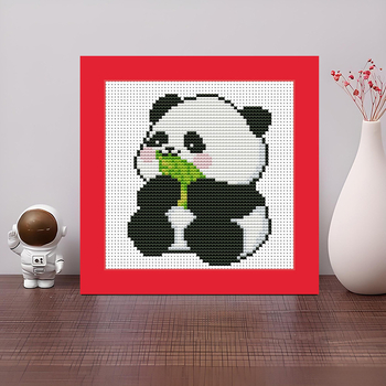 Keresztöltés készlet Panda – nemzeti kincs, kézimunka kezdőknek, egyszerű kis darabok