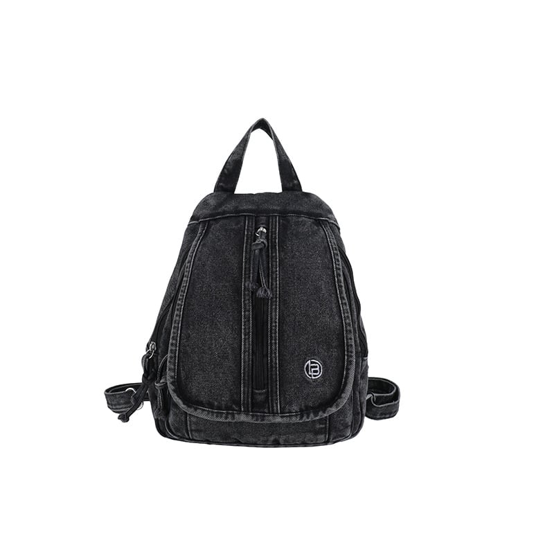 Női retro mosott denim hátizsák, többfunkciós crossbody táska, utazótáska 2026
