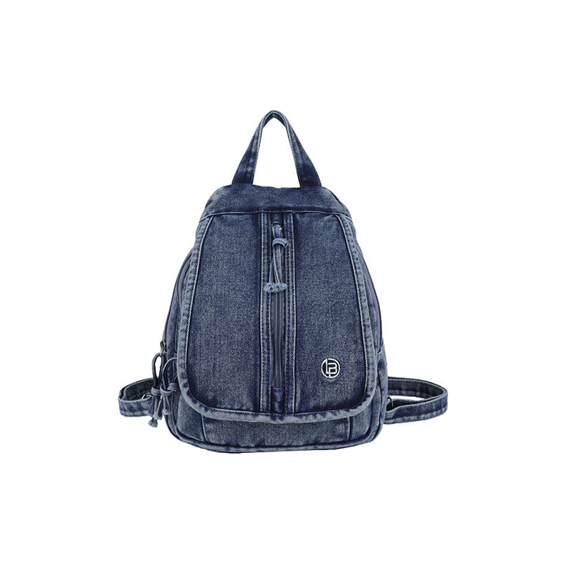 Női retro mosott denim hátizsák, többfunkciós crossbody táska, utazótáska 2026