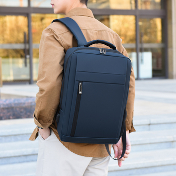 Unisex ruksak za 13-inčni prijenosnik, vodootporan Oxford materijal, višenamjenski poslovno-školski ruksak s USB pretincem