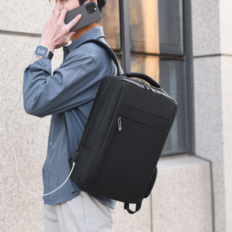 Unisex ruksak za 13-inčni prijenosnik, vodootporan Oxford materijal, višenamjenski poslovno-školski ruksak s USB pretincem