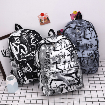 Graffiti hátizsák 36–55L, nylon, uniszex, 16 hüvelykes laptophoz, egyetemi stílus